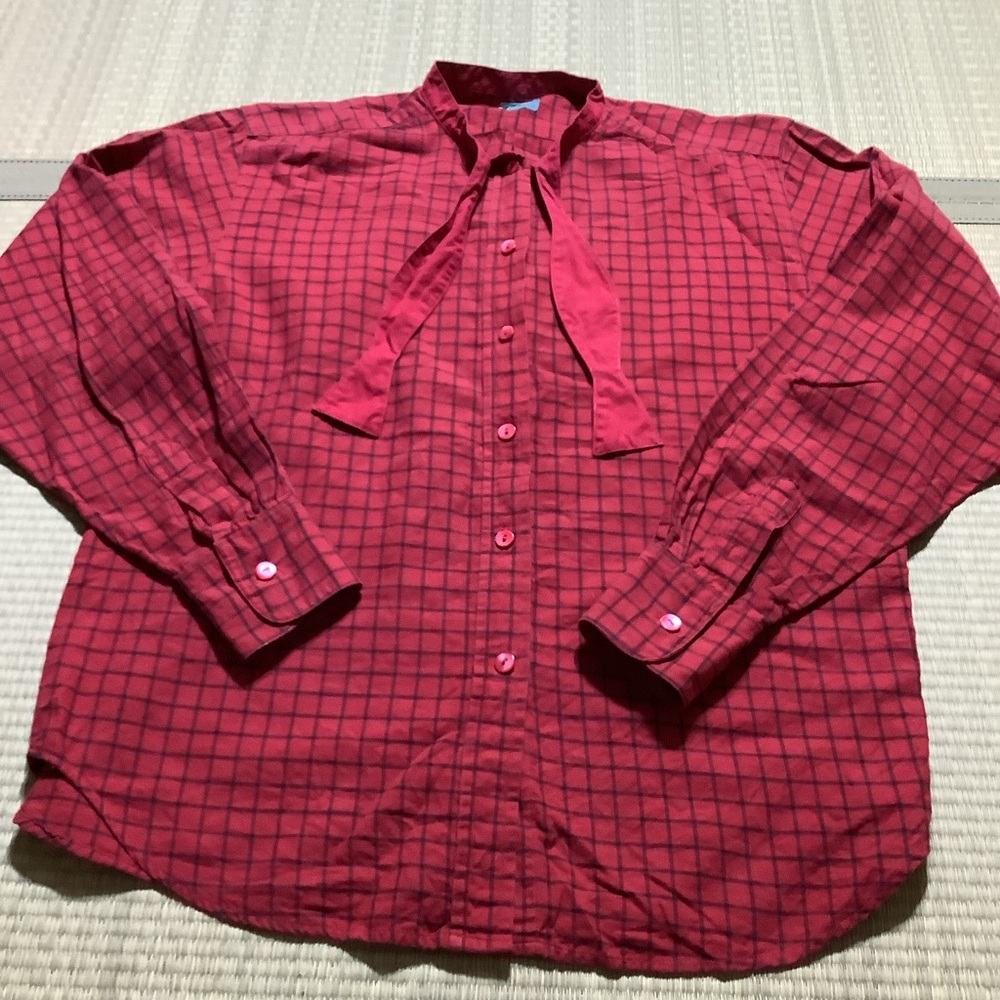 Vintage Album by Kenzo Red and Black Checkered Shirt